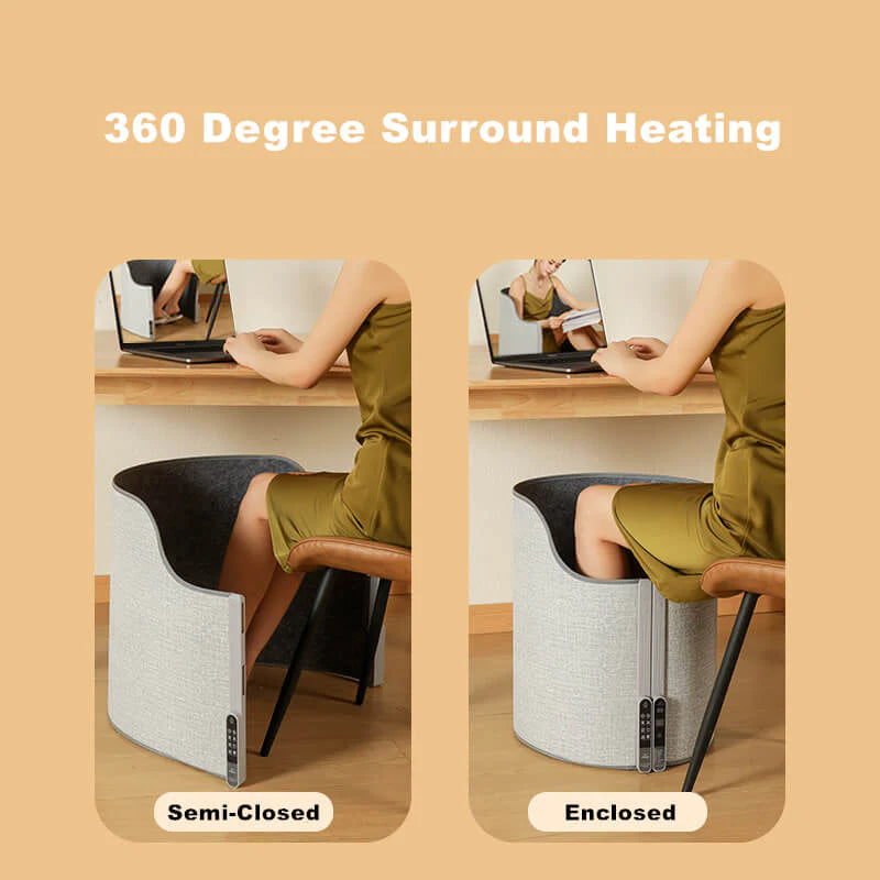 Under Desk Leg Warmer Folding Electric Heating Foot Warmer